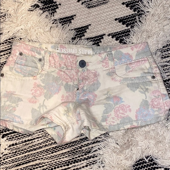 Mossimo Supply Co. Pants - Floral Jean Shorts